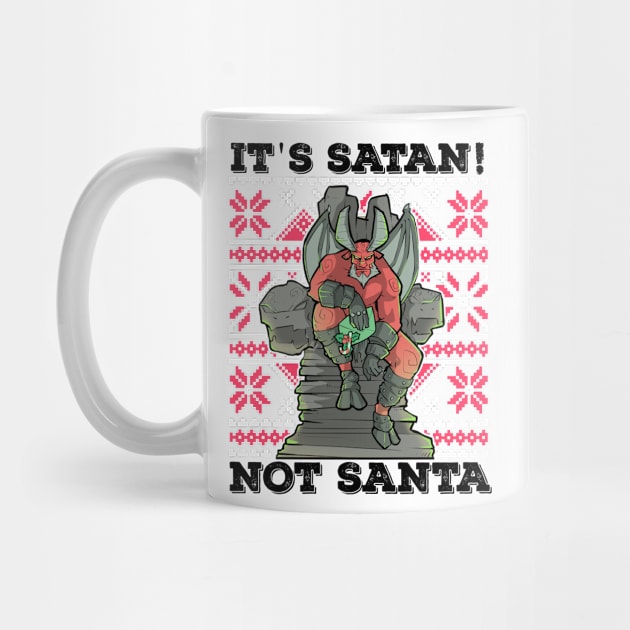 Ugly Christmas Satan Satanic Santa Devil Gothic Occult Goth by TellingTales